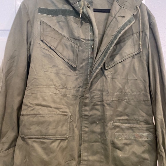 Vintage Green Cargo Syntex Canvas Utility Jacket (Medium) - Picture 4 of 6